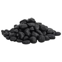 VidaXL Kiezelstenen gepolijst 2-5 cm 25 kg zwart - thumbnail