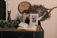 Clayre & Eef Fotolijst 10x15 cm Wit Bruin Hout Glas Rechthoek - thumbnail