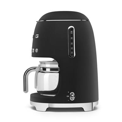 SMEG DCF02BLMEU 50's Style Koffiemachine - Filterkoffie - Mat Zwart