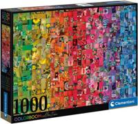 Clementoni legpuzzel collage colorboom, 1000st. - thumbnail
