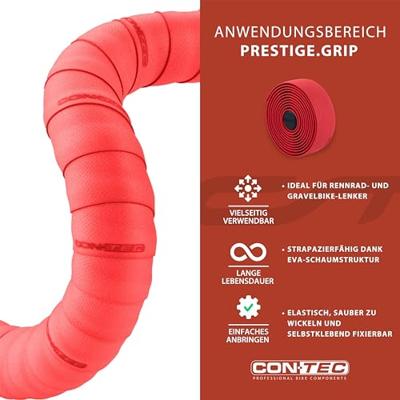 CONTEC stuurlint "prestige.grip ct bar tape prestige.grip 200mm red