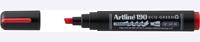 Artline permanent marker Drysafe 190 Eco-Green, 2-5 mm, schuine punt, rood - thumbnail