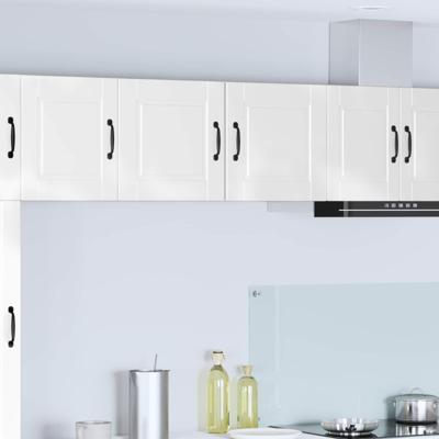 Keukenkast 2 pcs Hoogglans wit 40 x 31 x 40 cm Bewerkt hout