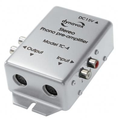 Audio Dynavox Dynavox phono voorversterker TC4 zilver Audio Dynavox Dynavox phono voorversterker TC4 zilver