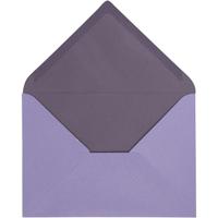 Creativ Company Envelop, afmeting envelop 11,5x16 cm, 100 gr, donkerpaars/paars, 10 stuk/ 1 doos - thumbnail