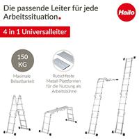Hailo 7412-037 m60 universele aluminium ladder 4x3m - thumbnail