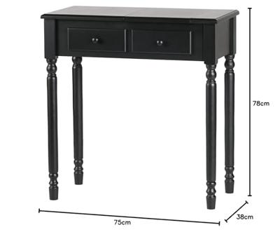 WOOOD Kaptafel/Sidetable 'Romy' kleur Zwart