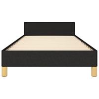 Bedframe zonder matras 100x200 cm stof zwart - thumbnail