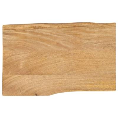 Tafelblad met natuurlijke rand 50x40x2,5 cm massief mangohout