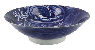 Japanse Porseleinen Kom - Tokyo Design Studio - Japonism Crane - 1600ml - 25.2x7.7cm