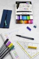 Fineliner pentel pointliner s40-c fijn blauw - thumbnail