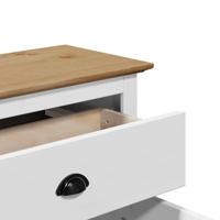 Gangkast BODO 80x35x90 cm wit en bruin - thumbnail