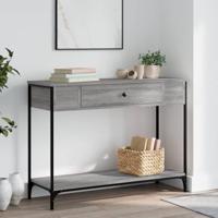 Wandtafel 100x34,5x75 cm bewerkt hout grijs sonoma eikenkleurig - thumbnail