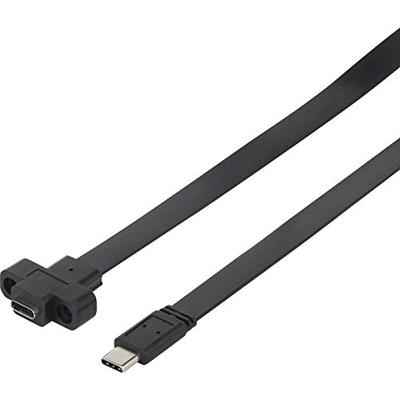 Renkforce RF-3415026 USB-kabel USB 3.2 Gen1 (USB 3.0 / USB 3.1 Gen1) USB-C stekker, USB-C bus 0.50 m Zwart Schroefbaar, Zeer flexibel Renkforce RF-3415026 USB-kabel USB 3.2 Gen1 (USB 3.0 / USB 3.1 Gen1) USB-C stekker, USB-C bus 0.50 m Zwart Schroefbaar, Zeer flexibel