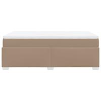 Boxspring met matras kunstleer cappuccinokleurig 120x200 cm - thumbnail