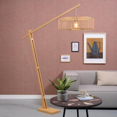 GOOD&MOJO Vloerlamp 'Bromo' Large, Bamboe, kleur Naturel GOOD&MOJO Vloerlamp 'Bromo' Large, Bamboe, kleur Naturel