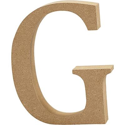 Creativ Company Letter, g, h: 8 cm, dikte 1,5 cm, 1 stuk Creativ Company Letter, g, h: 8 cm, dikte 1,5 cm, 1 stuk