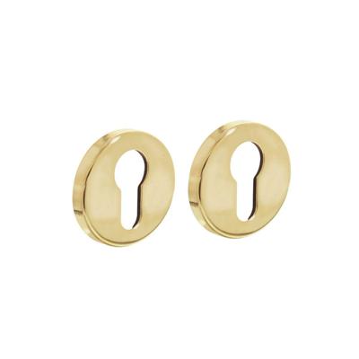 Intersteel | Rozet profielcilindergat | Rond | Verdekt | Kunststof | Messing Gelakt