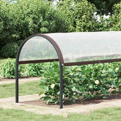 Plantenafdekking met zeilringen 2x10 m polyethyleen Plantenafdekking met zeilringen 2x10 m polyethyleen