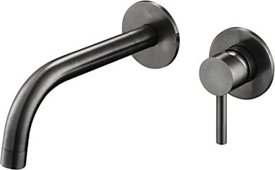 Ben Lavion 2-gats inbouw wastafelkraan afdekset gunmetal pvd Ben Lavion 2-gats inbouw wastafelkraan afdekset gunmetal pvd
