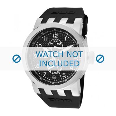 Horlogeband Invicta 10390 / 10391 / 10392 DNA Rubber Zwart 32mm