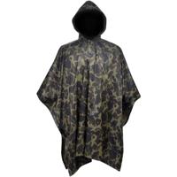 Regenponcho voor kamperen/wandelen leger waterdicht camouflage - thumbnail