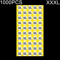 1000 stuks ronde vorm grootte Sticker kleren groottelabel grootte: XXXL - thumbnail