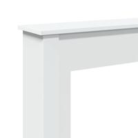 Haardombouw 75x20x87,5 cm bewerkt hout wit - thumbnail