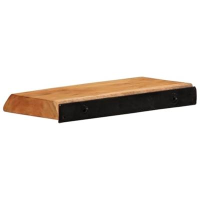 Wandschappen 2 st 30x20x3,5 cm massief acaciahout