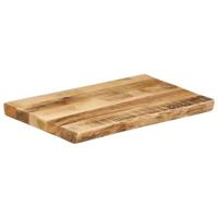Tafelblad met natuurlijke rand 70x40x2,5 cm massief mangohout - thumbnail
