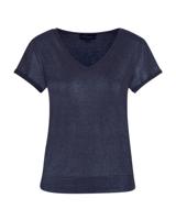 Elvira Casuals Top Lelie E4 25-049 T-shirt Korte Mouw 100 Navy - thumbnail