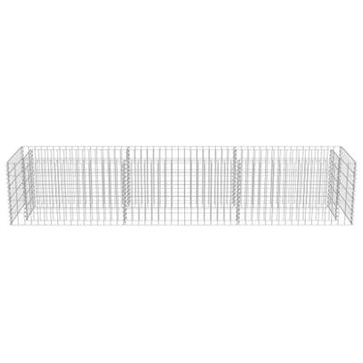 Gabion plantenbak verhoogd 270x50x50 cm gegalvaniseerd staal