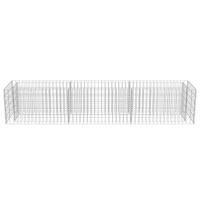 Gabion plantenbak verhoogd 270x50x50 cm gegalvaniseerd staal - thumbnail