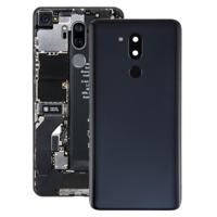 Batterij achtercover met camera lens & vingerafdruk sensor voor LG G7 ThinQ/G710/G710EM/G710PM/G710VMP (zwart) - thumbnail