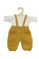 Heless Poppen tuinbroek okergeel, 35-45 cm - thumbnail