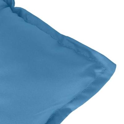 Tuinbankkussen 100x50x7 cm stof gemleerd blauw