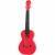 Korala PUC-20-RD polycarbonaat concert ukelele lichtrood Korala PUC-20-RD polycarbonaat concert ukelele lichtrood