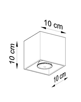Sollux Plafondlamp Quad zwart