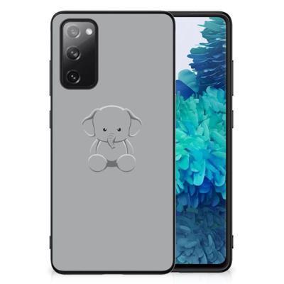 Samsung Galaxy S20 FE Hoesje Grijs Baby Olifant Samsung Galaxy S20 FE Hoesje Grijs Baby Olifant