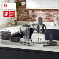 Multifunctionele keukenmachine - KENWOOD - MultiPro Express FDP65.450WH - 1000 W - 3 L - 2 snelheden - 1,5 L blender - Wit - thumbnail