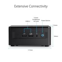 Asus Barebone NUC 13 Pro Tall Kit RNUC13ANHI700000I Intel® Core™ i7 i7-1360P 5.0 GHz Intel IRIS Xe Graphics 90AR00C1-M000F0 - thumbnail