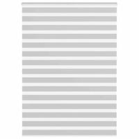 VidaXL Zebra rolgordijn 155x230 cm stofbreedte 150,9 cm lichtgrijs - thumbnail