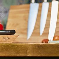 Siena HOME 89039212-298 Broodmes Treviso Zwart Lengte 210 mm - thumbnail
