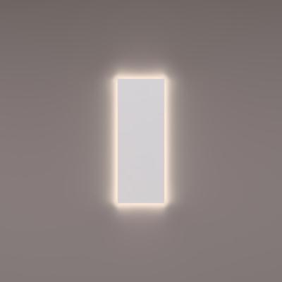 HIPP Design Toiletspiegel - Rechthoekig - 25 x 80 x 3 cm - met Indirecte 3000K Warme LED Verlichting - Extern Geschakeld