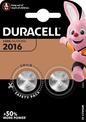 Knoopcel DURACELL DL2016 K2 3 V (10 Stuks)