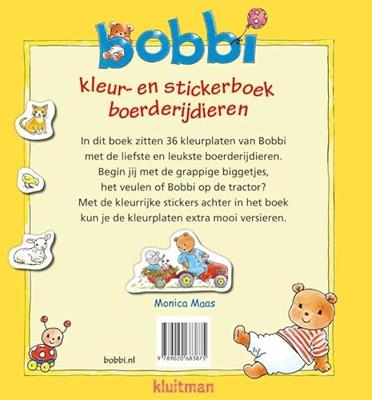 Kluitman Bobbi Kleur en Stickerboek Kluitman Bobbi Kleur en Stickerboek