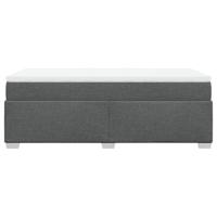 Boxspring met matras stof donkergrijs 90x200 cm - thumbnail