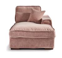 Rivièra Maison Modulaire Bank 'Metropolis' Chaise Longue Rechts, Velvet, kleur Blossom - thumbnail