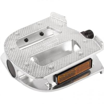 Ergotec Pedaal EP-Cargo set 9/16 105x100mm alu zilver