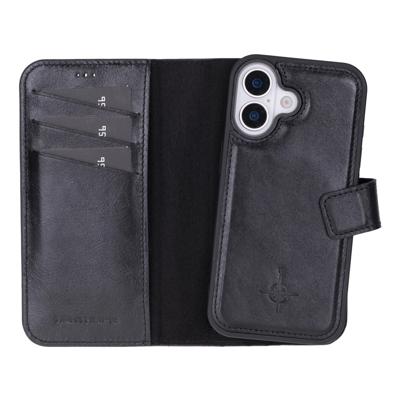 NorthLife iPhone 17 - Leren Afneembare 2-in-1 bookcase telefoonhoes - Zwart